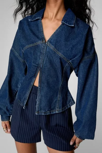 Denim Corset Shirt